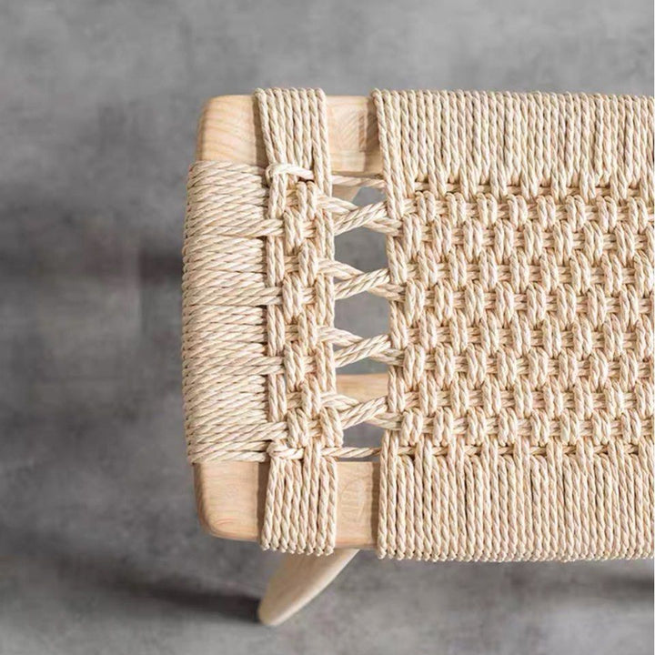 HASON Japandi Rope Woven Stool