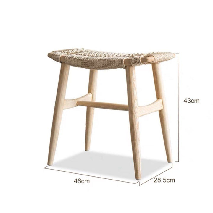 HASON Japandi Rope Woven Stool