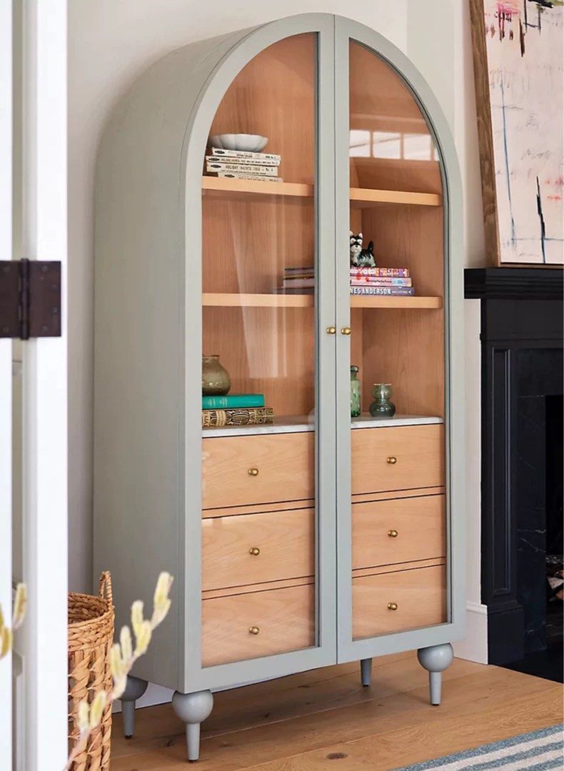 HAUE Mid Century Solid Wood Cabinet