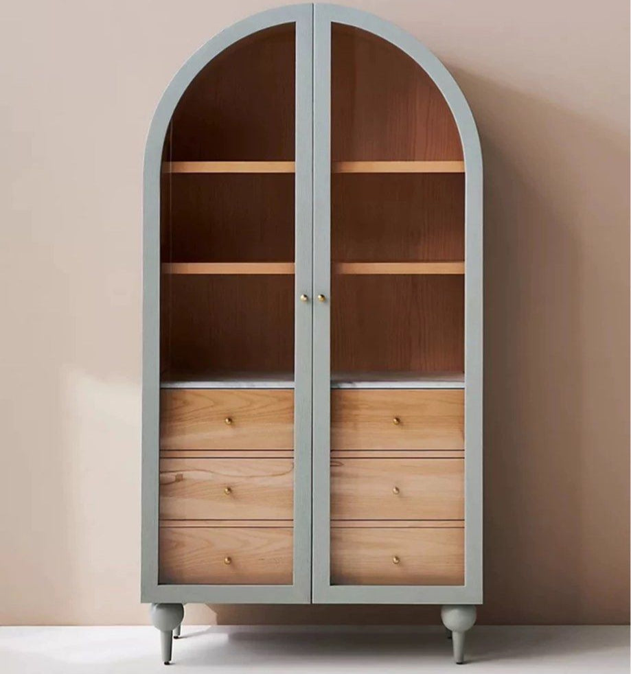 HAUE Mid Century Solid Wood Cabinet