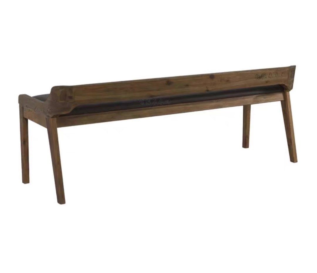 AERITH Rustic Solid Wood Bench