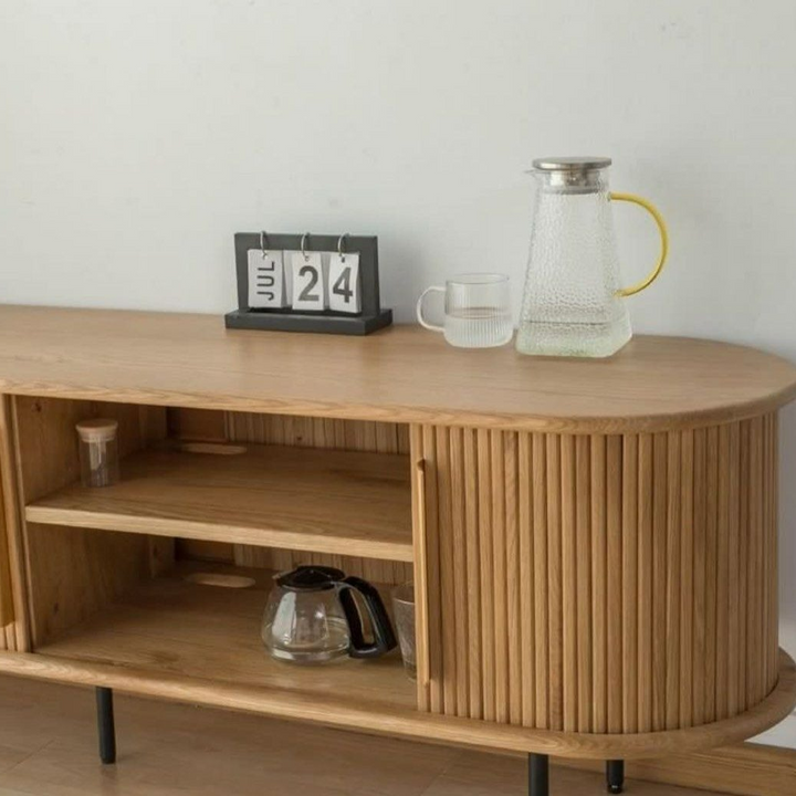 DARREK Rustic Solid Wood TV Console