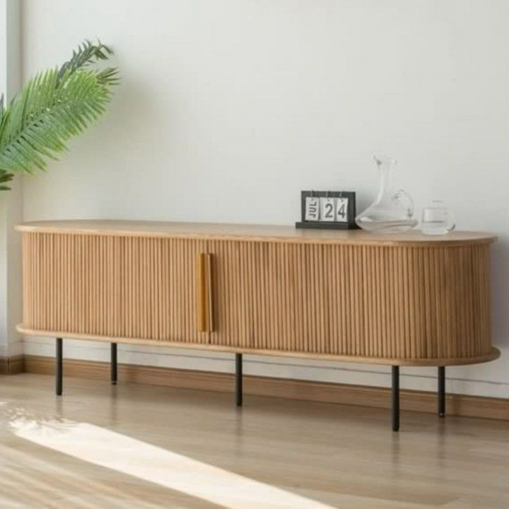 DARREK Rustic Solid Wood TV Console