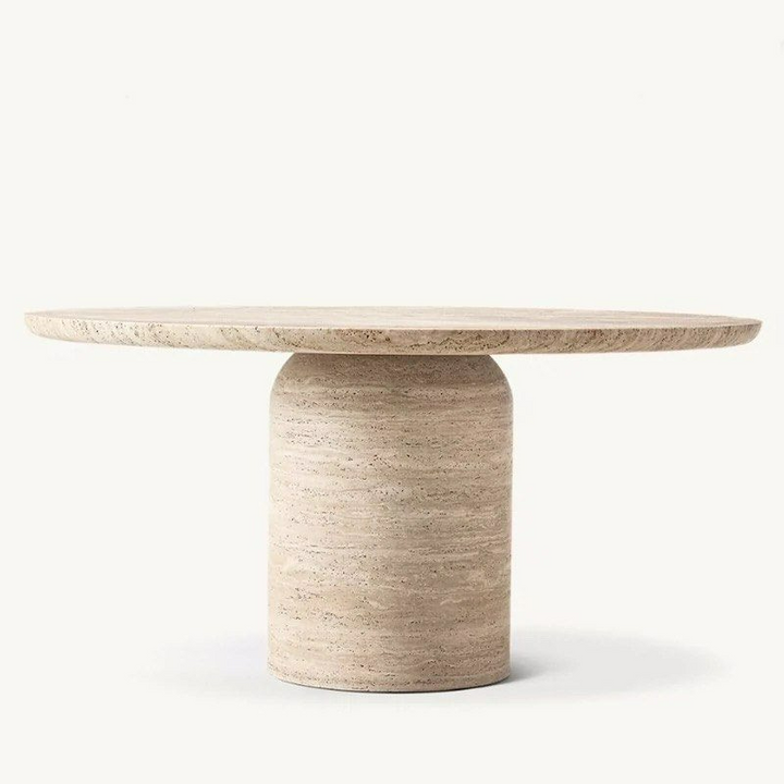 MARGOT Modern Travertine Dining Table