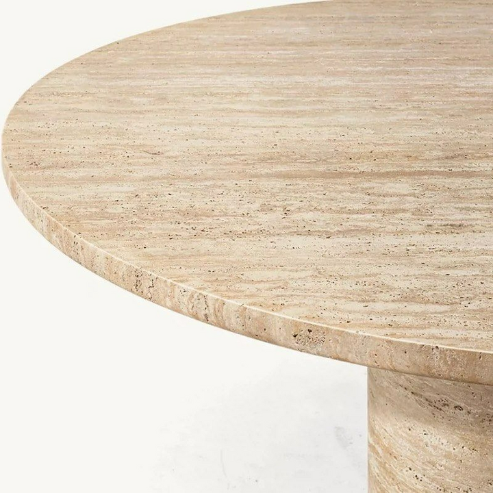 MARGOT Modern Travertine Dining Table