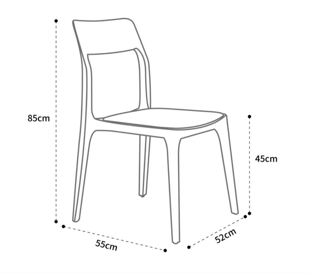 JAIME Modern Solid Wood Dining Chair - Radical Homes Singapore