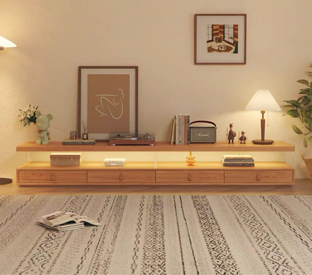 NOBA Japandi Solid Wood TV Console