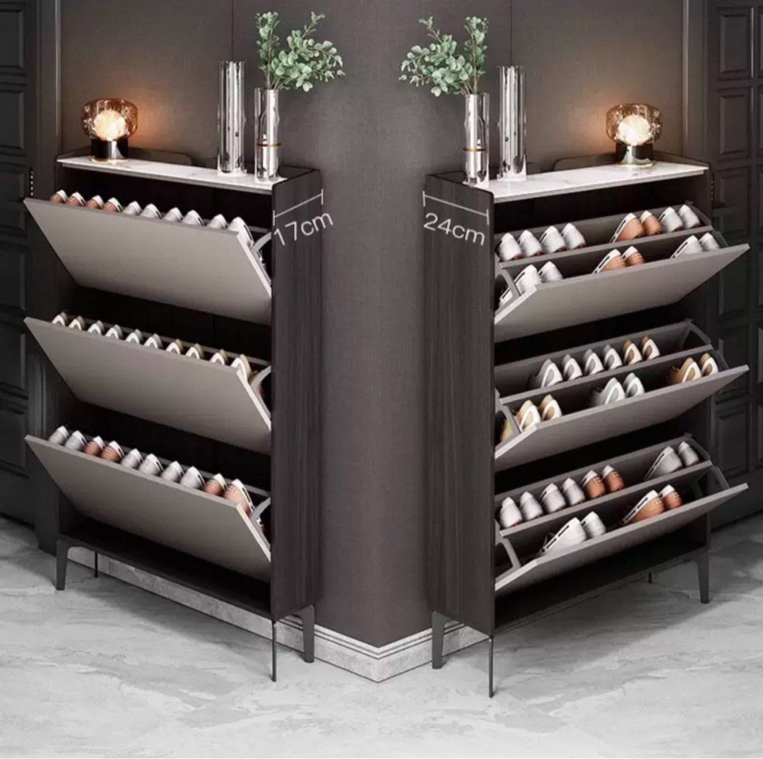 HERFEL Modern Slim Shoe Cabinet