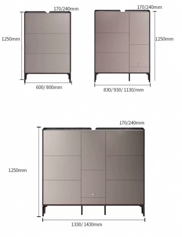 HERFEL Modern Slim Shoe Cabinet