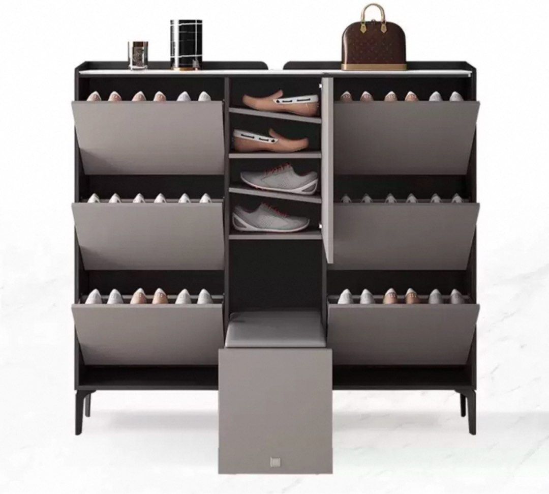HERFEL Modern Slim Shoe Cabinet