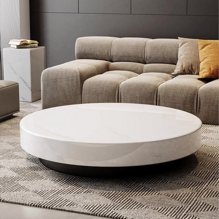 HEXA Modern Marble Round Coffee Table