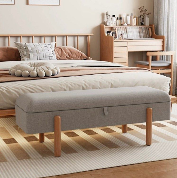 HEVO Scandinavian Fabric Storage Ottoman