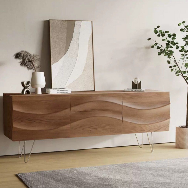 FAZI Rustic Solid Wood Sideboard