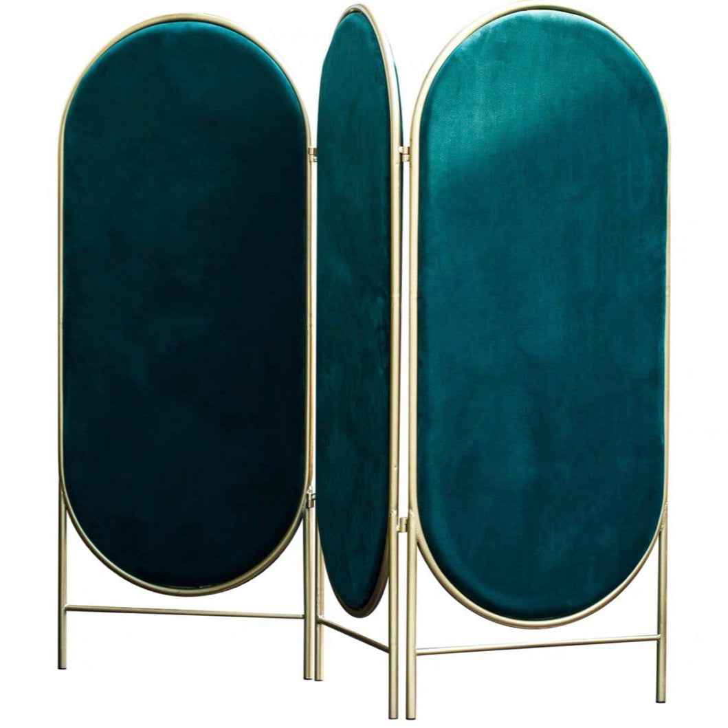 HOLTA Minimalist Velvet Folding Screen