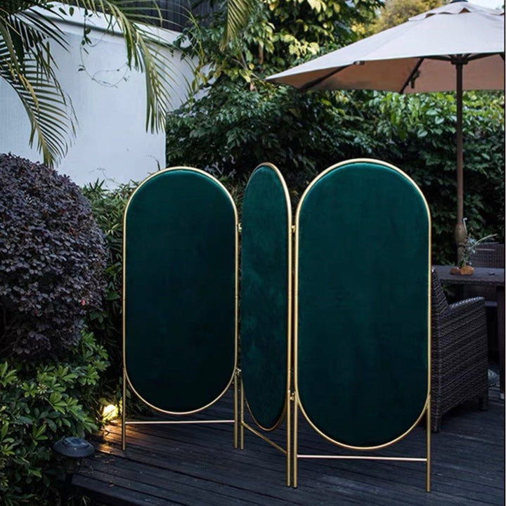 HOLTA Minimalist Velvet Folding Screen