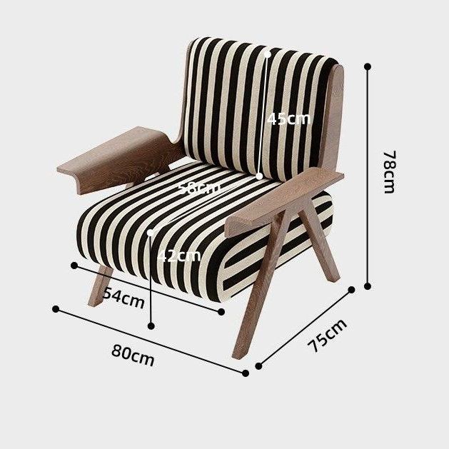 GAGE Retro Fabric Armchair