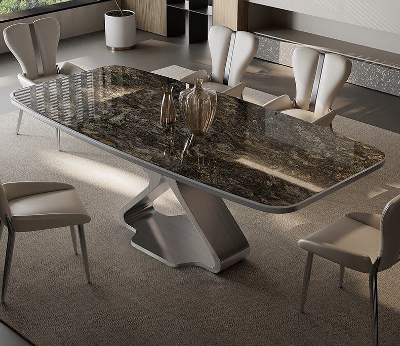 ALONZO Luxury Slate Dining Table