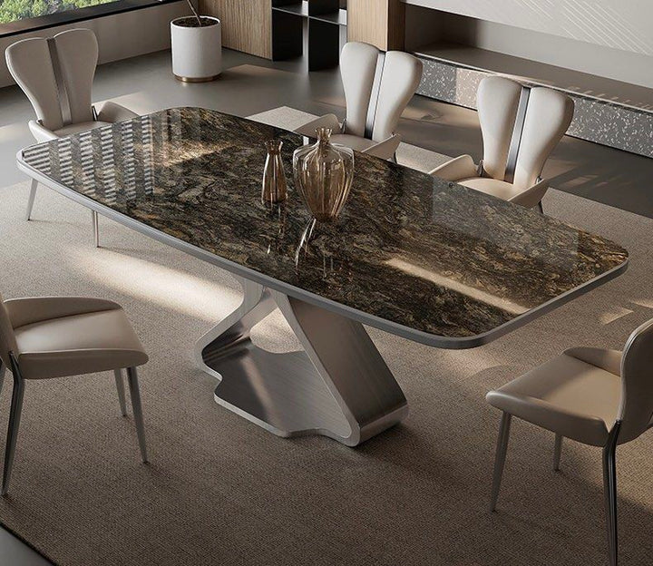 ALONZO Luxury Slate Dining Table