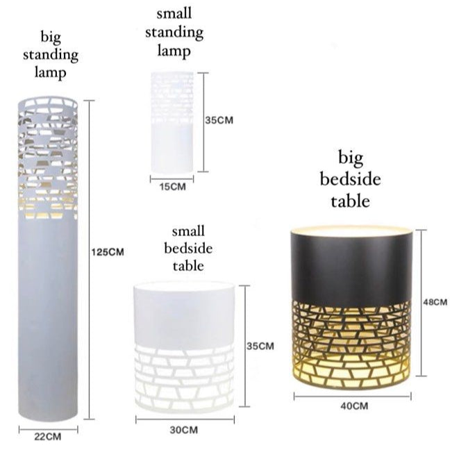 HULORE Contemporary Lamp Table