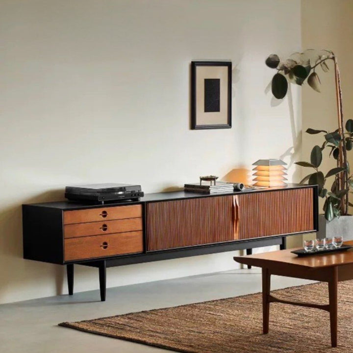 MUSKO Modern Solid Wood TV Console