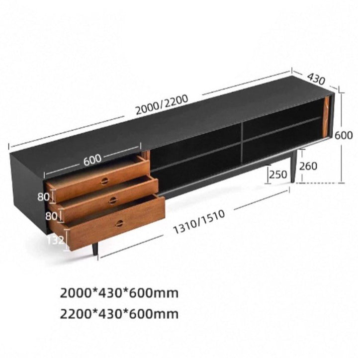 MUSKO Modern Solid Wood TV Console