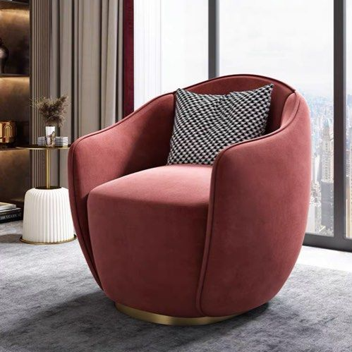 ABNER Modern Velvet Lounge Chair