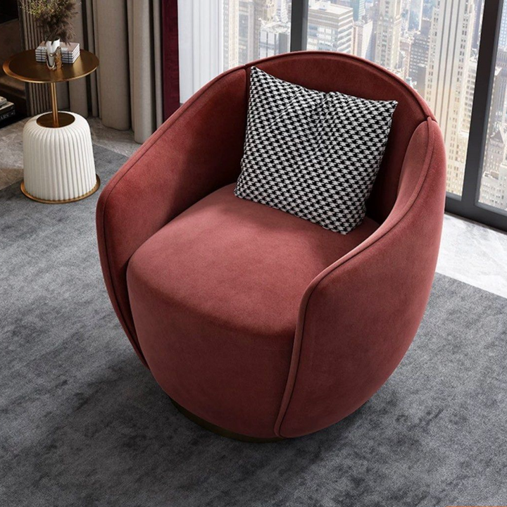 ABNER Modern Velvet Lounge Chair
