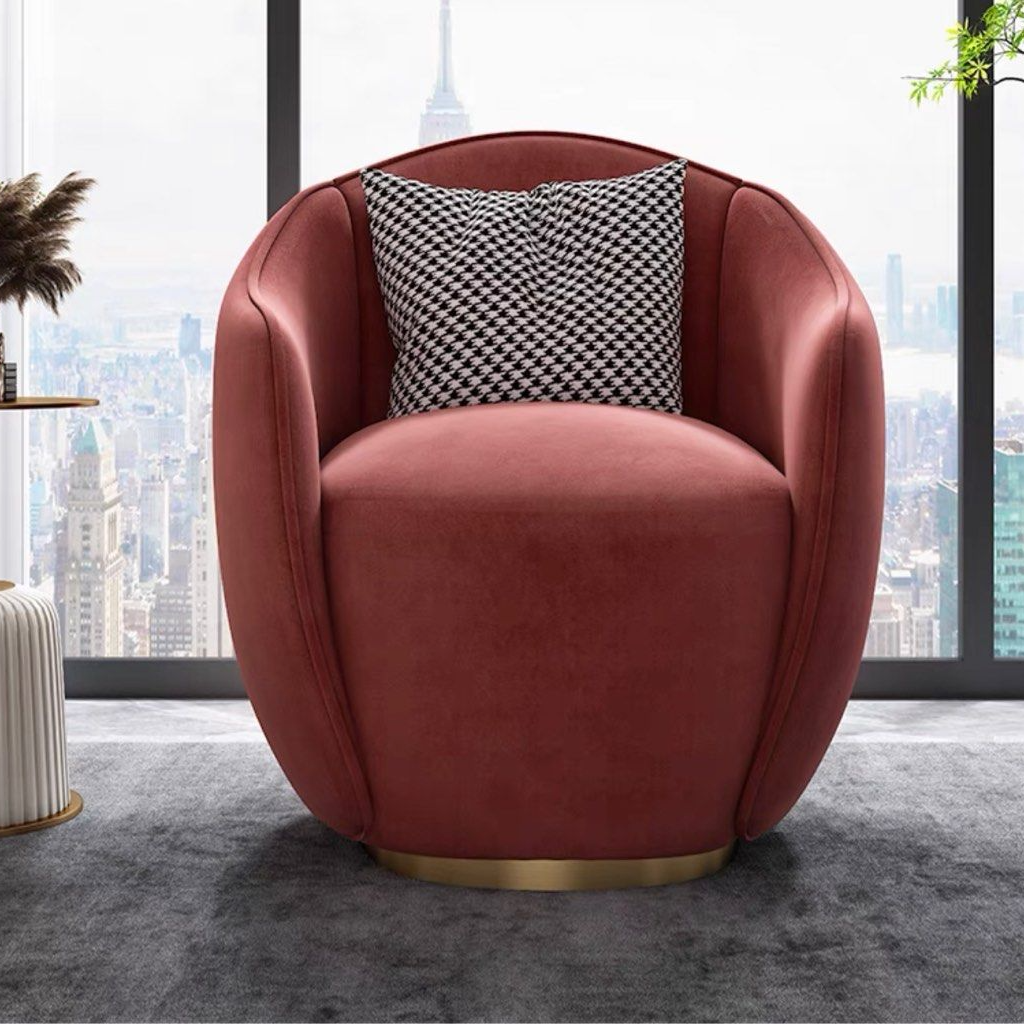ABNER Modern Velvet Lounge Chair