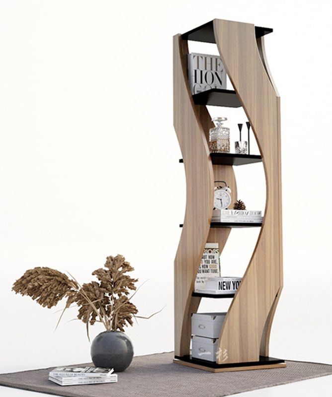 MARLENA Rustic Solid Wood Bookshelf