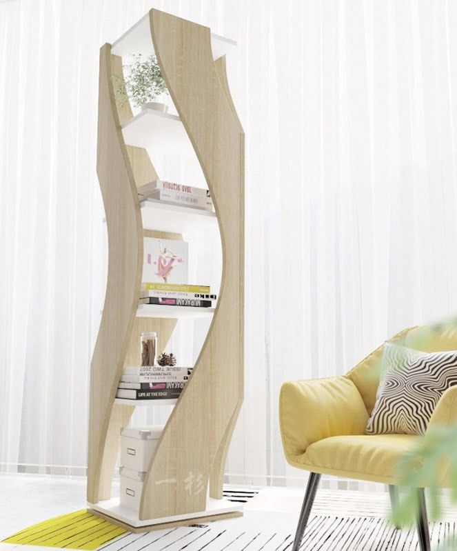 MARLENA Rustic Solid Wood Bookshelf