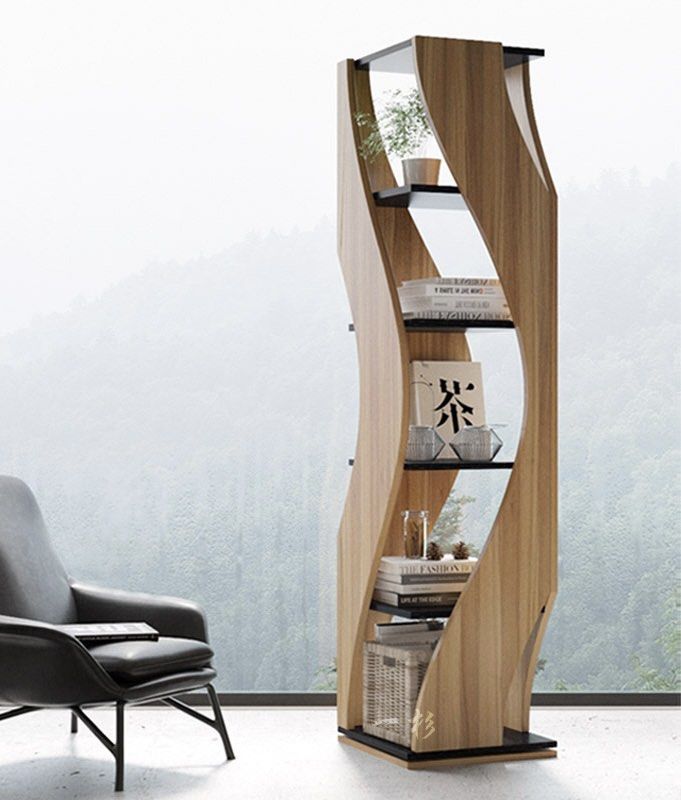 MARLENA Rustic Solid Wood Bookshelf