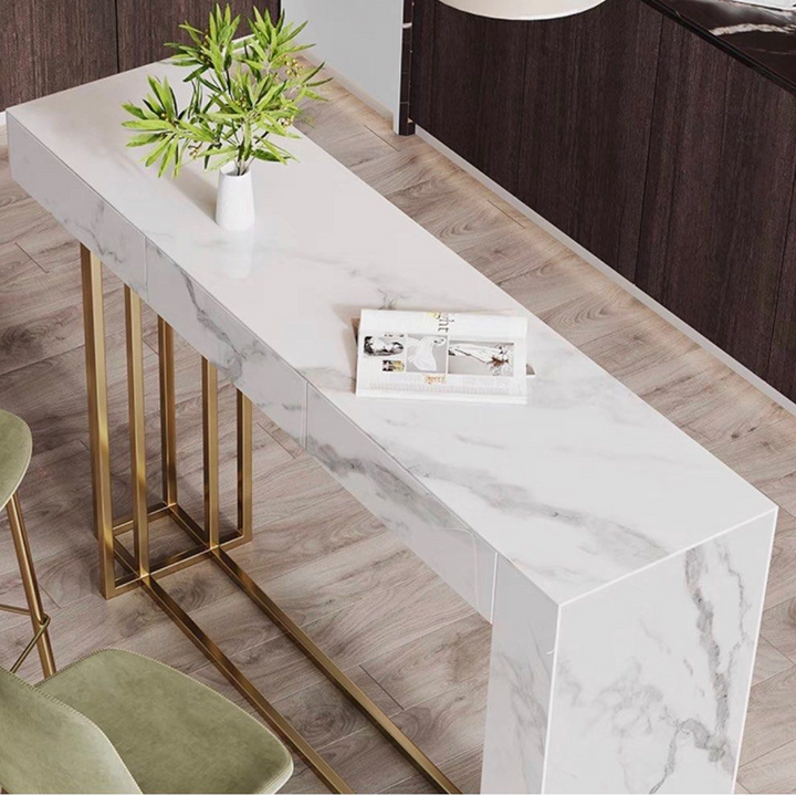 JAUSTEL Modern Marble Bar Table & Stools