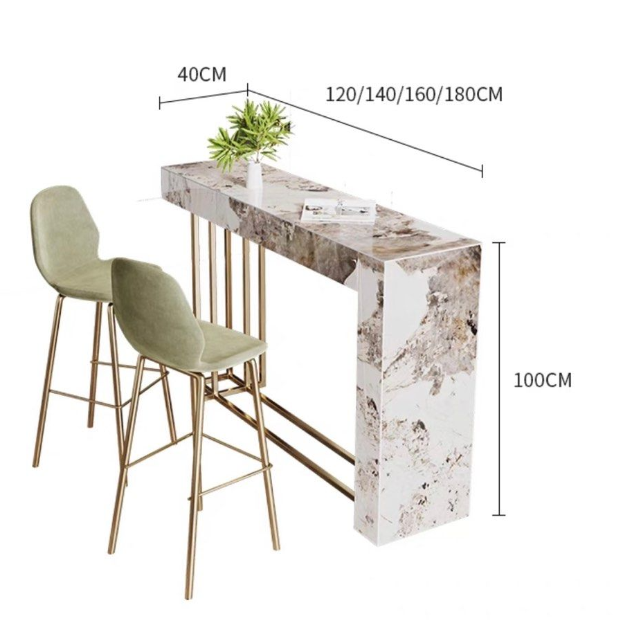 JAUSTEL Modern Marble Bar Table Stools – Radical Homes