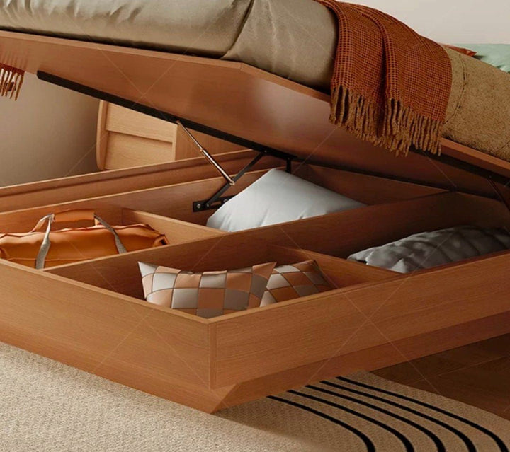 IRDEN Modern Storage Solid Wood Bedframe