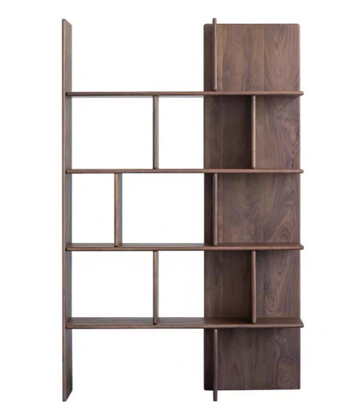 FRANCIELLE Modern Walnut Wood Display Shelf