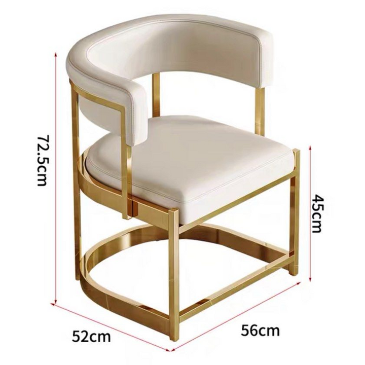 ZINDA Modern Leather Dining Chair