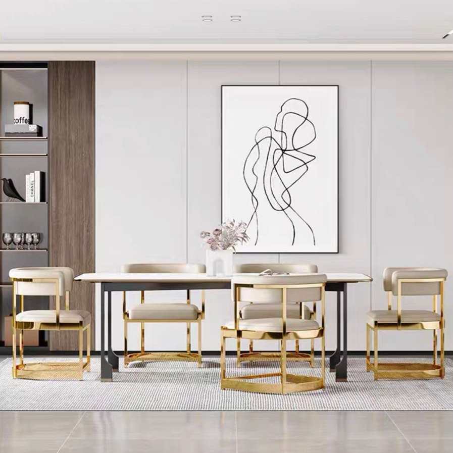 ZINDA Modern Leather Dining Chair