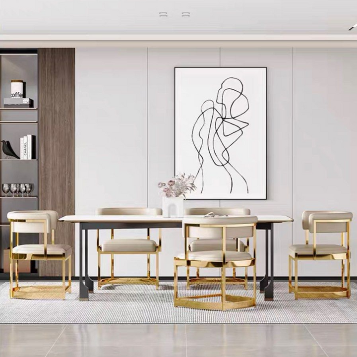 ZINDA Modern Leather Dining Chair