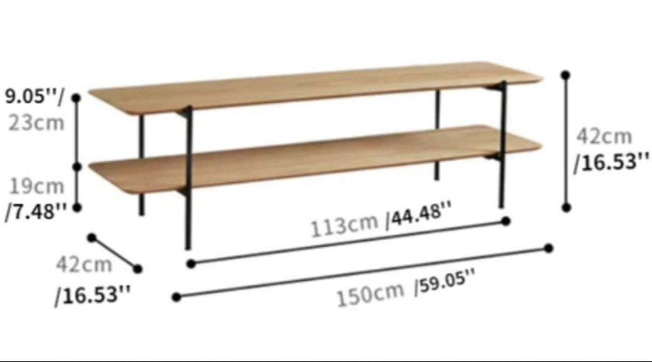 YARRICK Nordic TV Shelf