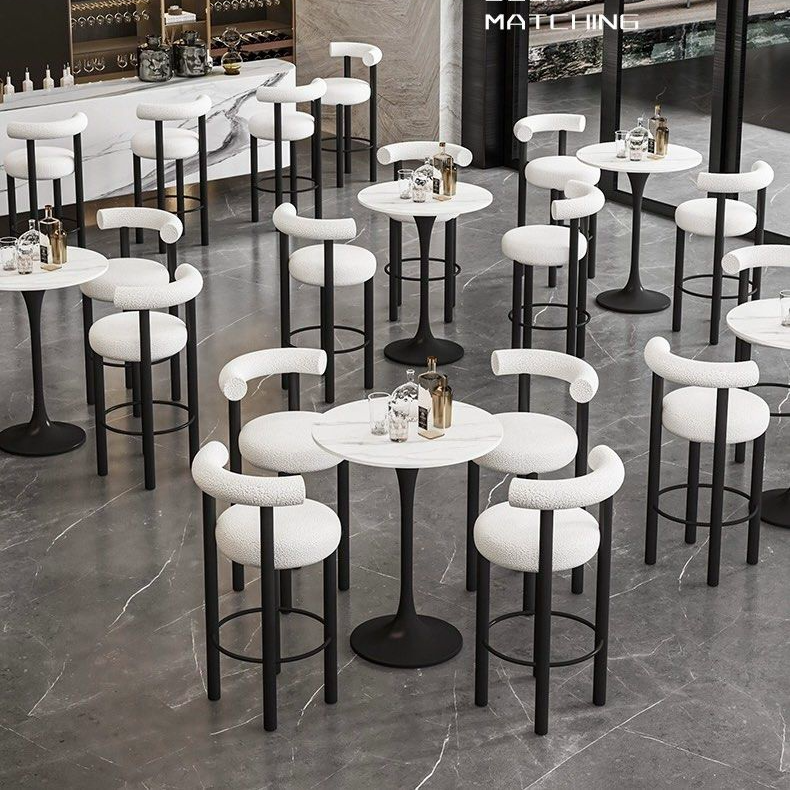 RODRIGO Modern Boucle Bar Stool