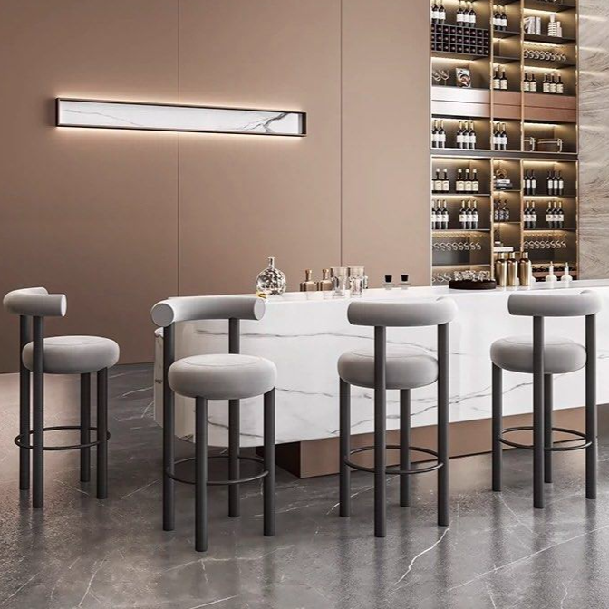 RODRIGO Modern Boucle Bar Stool