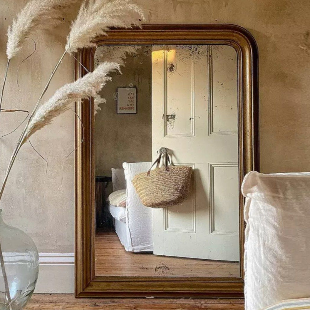 JACOVE Rustic Walnut Mirror