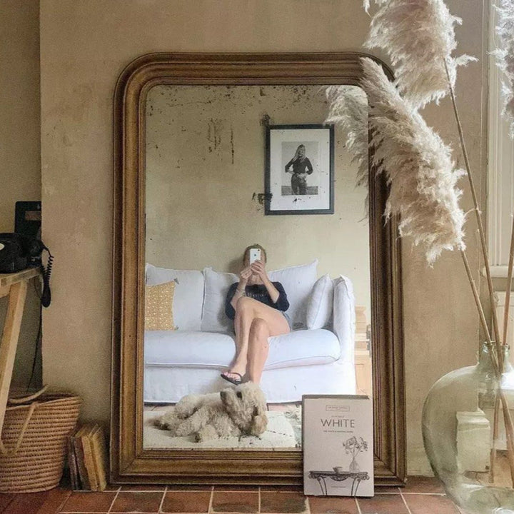 JACOVE Rustic Walnut Mirror