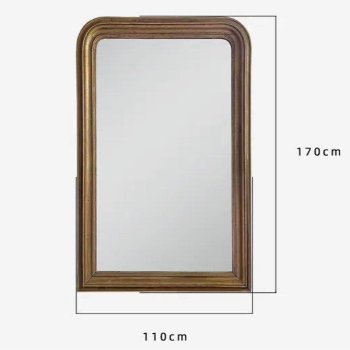 JACOVE Rustic Walnut Mirror