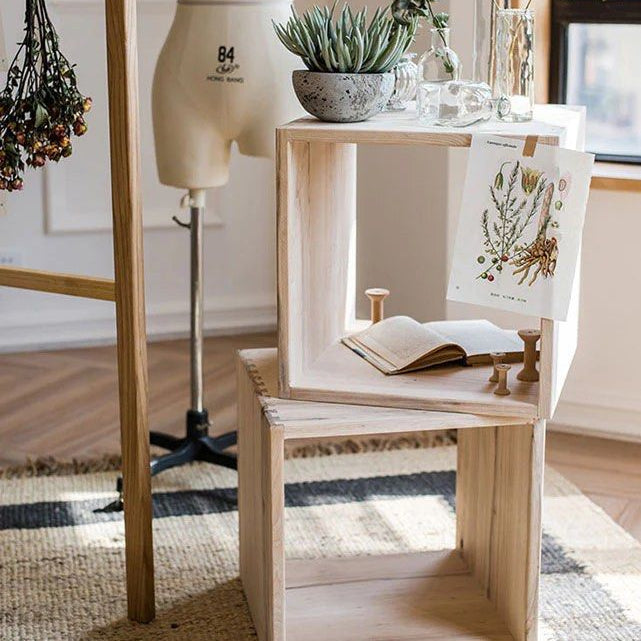 JAE Solid Wood Modular Open Storage