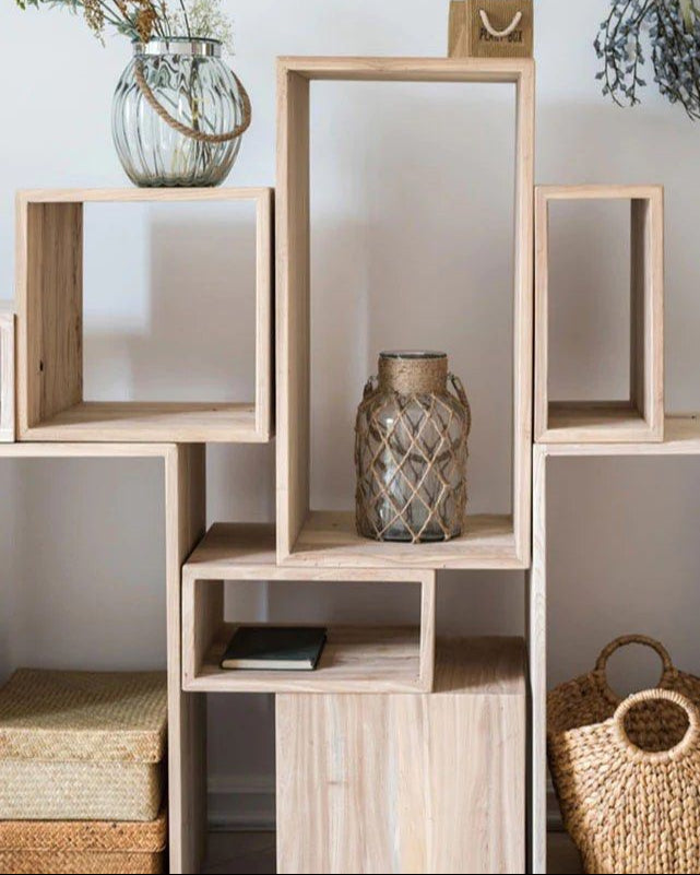JAE Solid Wood Modular Open Storage