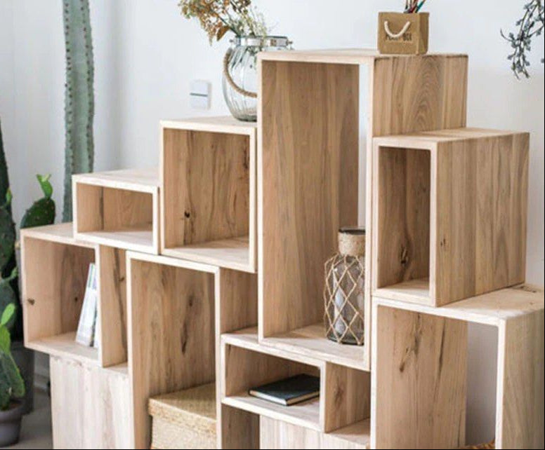 JAE Solid Wood Modular Open Storage