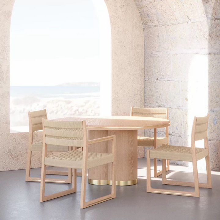QWOK Solid Wood Dining Table