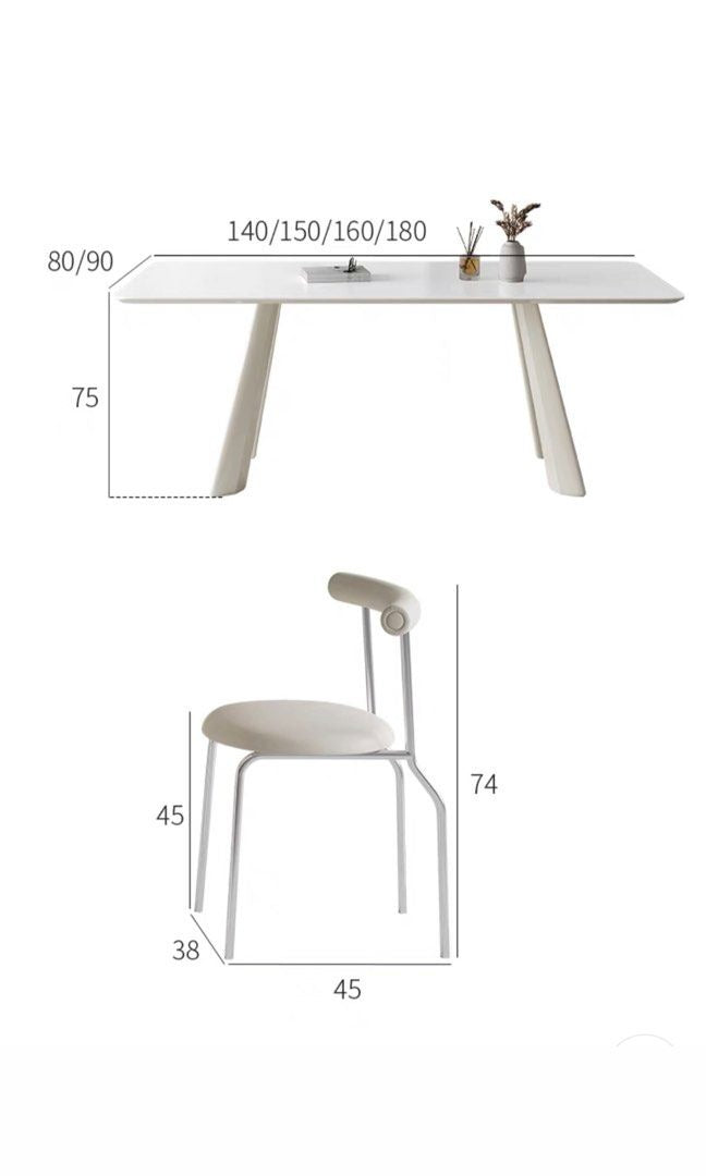 HAMED Modern Sintered Stone Dining Table