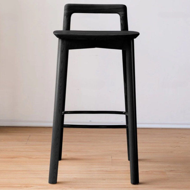GAREN Japandi Solid Wood Bar Stool